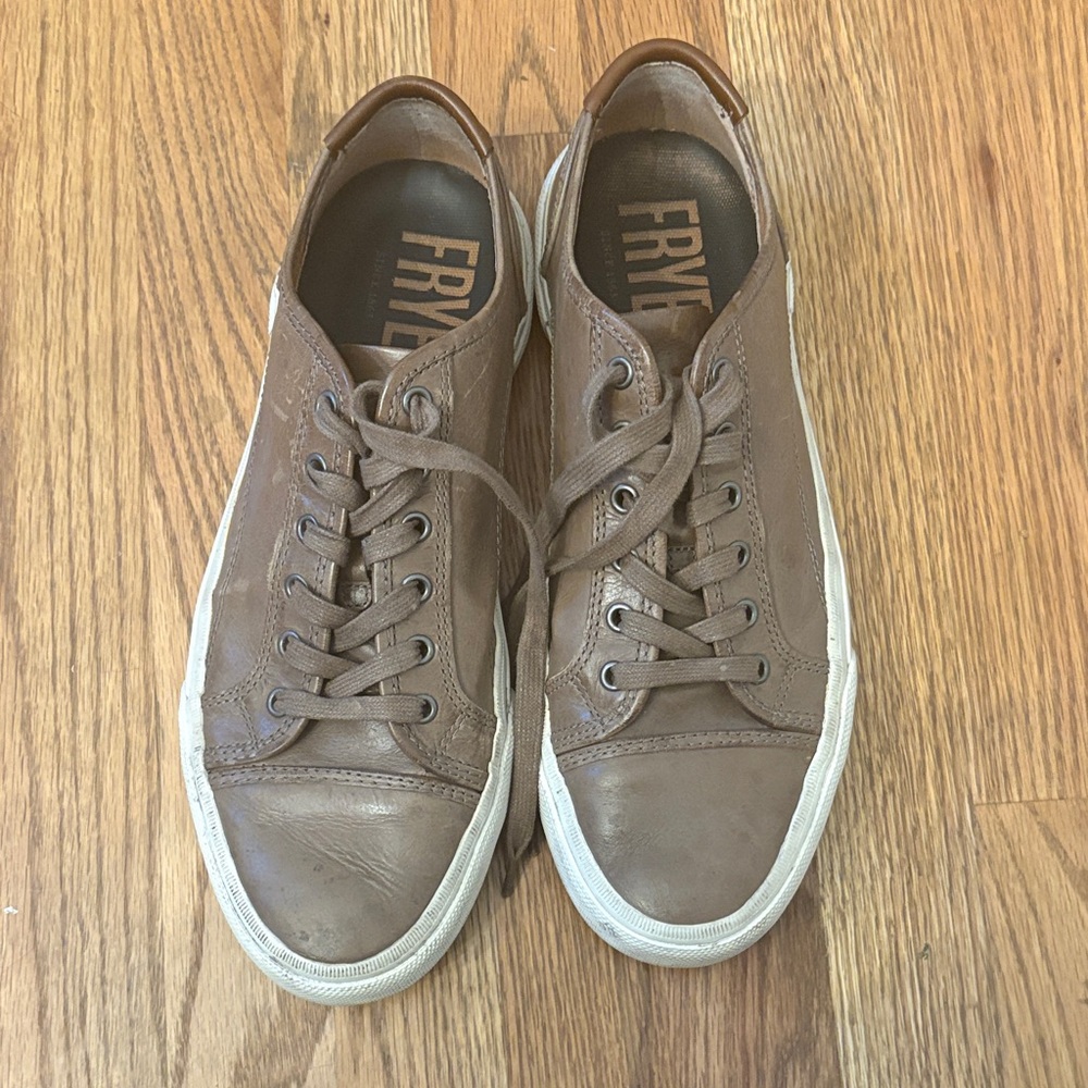Frye Men's Tan Leather Sneakers